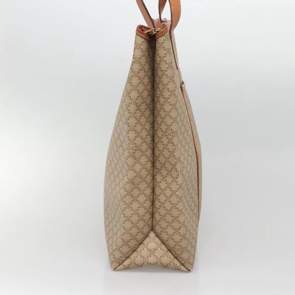 CELINE Macadam Canvas Tote Bag Pvc Beige Gold - Picture 4 of 13